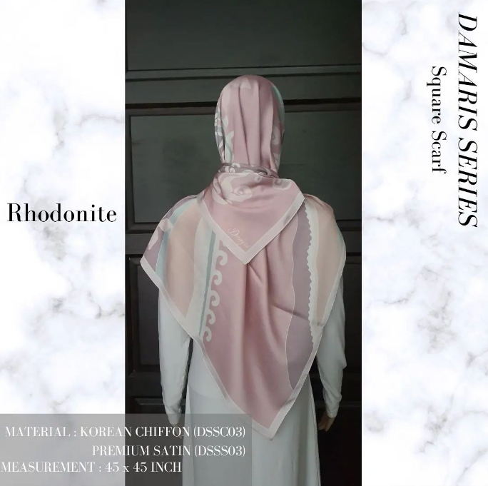 Rhodonite Square Scarf
