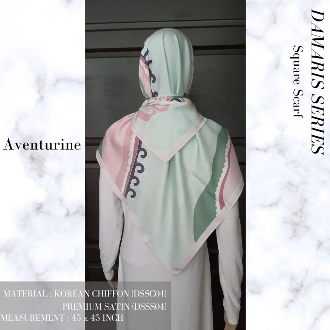 Aventurine Square Scarf