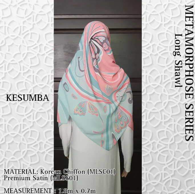 Kesumba Long Shawl