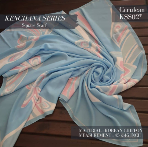 Cerulean Square Scarf