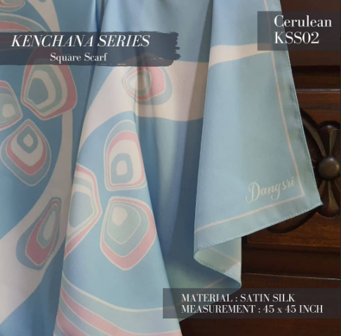 Cerulean Square Scarf