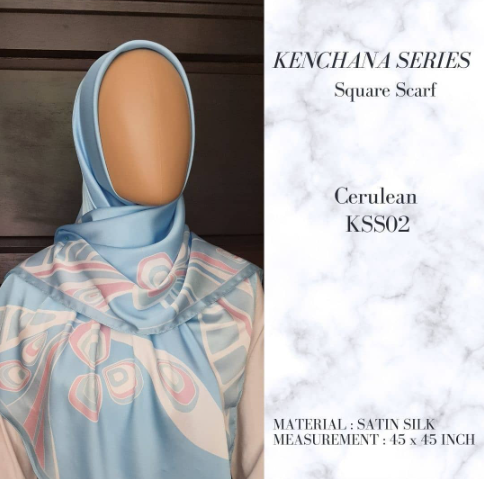 Cerulean Square Scarf