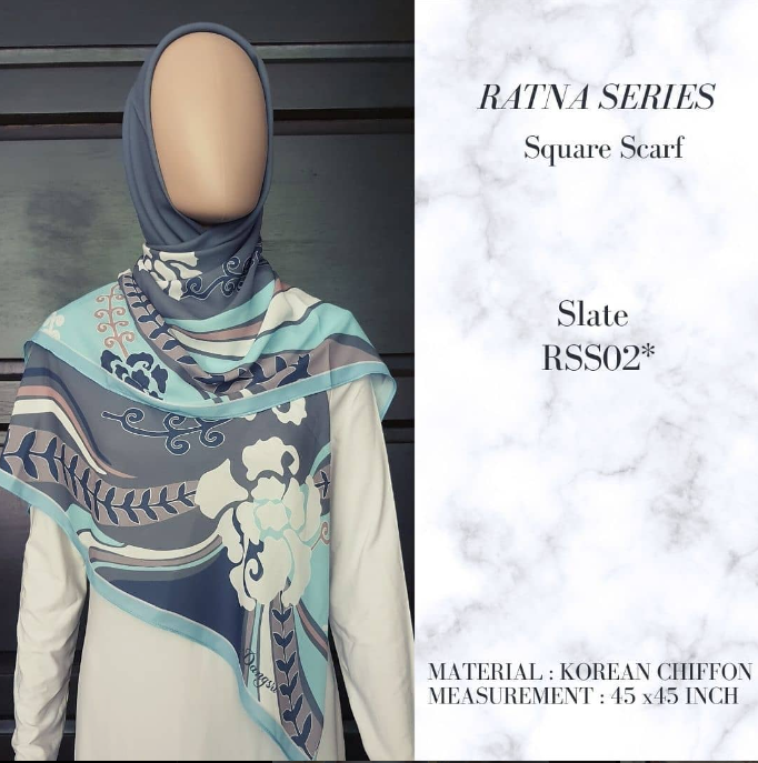 Slate Square Scarf