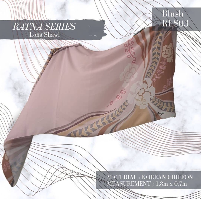 Blush Long Shawl