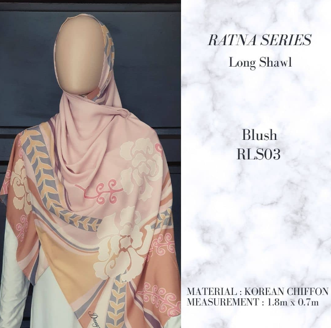Blush Long Shawl