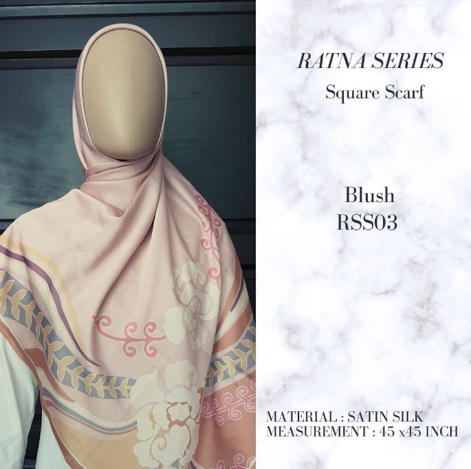 Blush Square Scarf