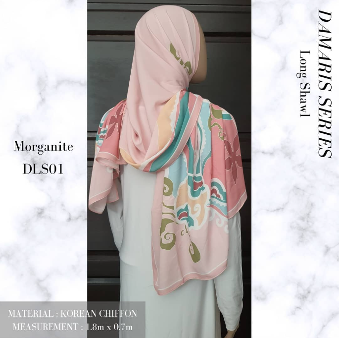 Morganite Long Shawl