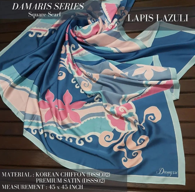 Lapis Lazuli Square Scarf
