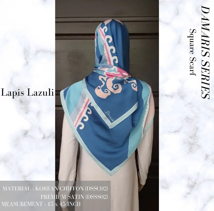 Lapis Lazuli Square Scarf