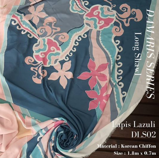 Lapis Lazuli Long Shawl