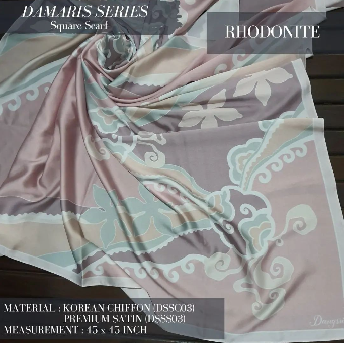 Rhodonite Square Scarf