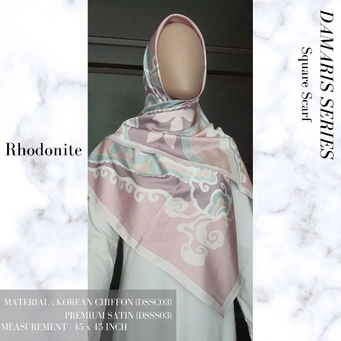 Rhodonite Square Scarf