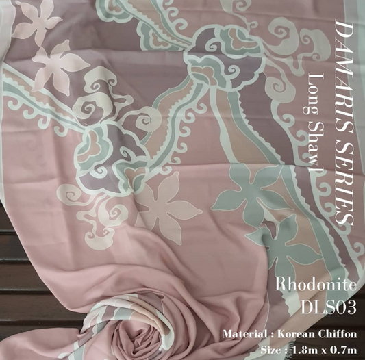 Rhodonite Long Shawl