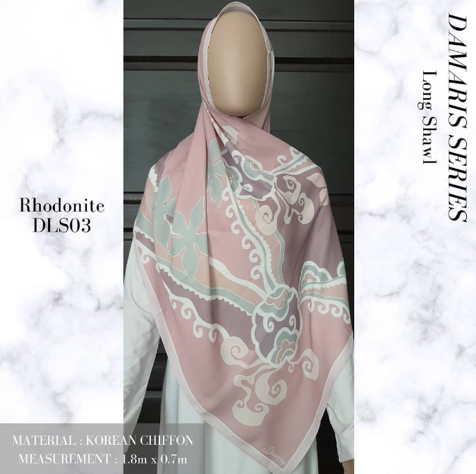 Rhodonite Long Shawl