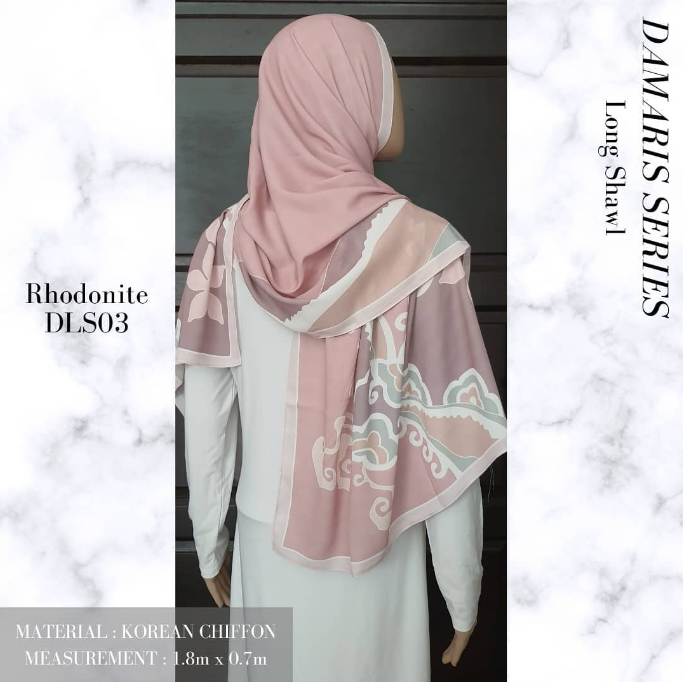 Rhodonite Long Shawl