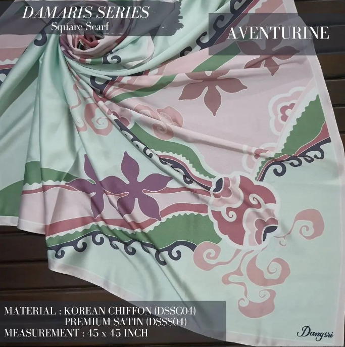 Aventurine Square Scarf