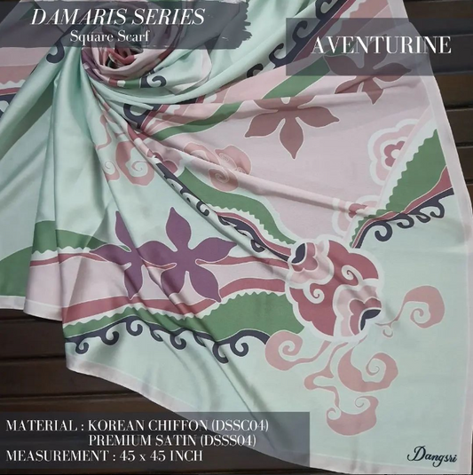 Aventurine Square Scarf