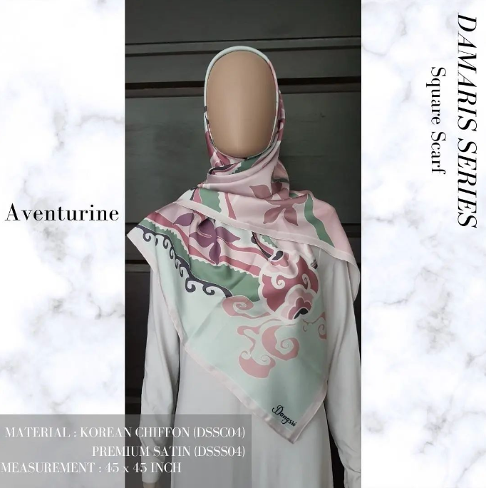 Aventurine Square Scarf