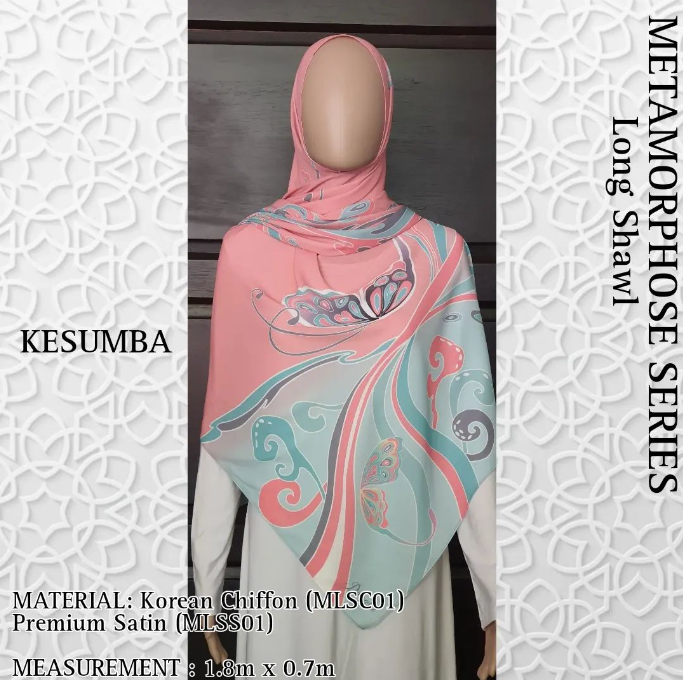Kesumba Long Shawl